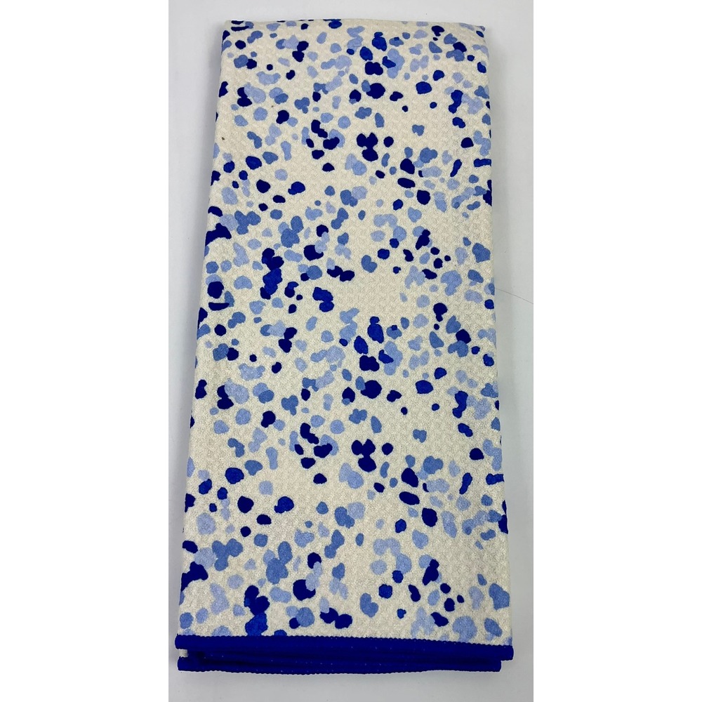 2‎ Room Essentials Splatter Blue Kitchen Dish Towel 16x26 Cotton Blend Absorbent